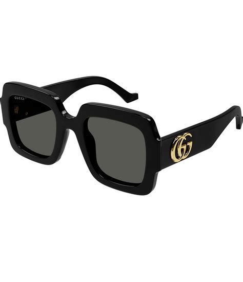 gucci sunglasses gg logo|Gucci 50mm square sunglasses.